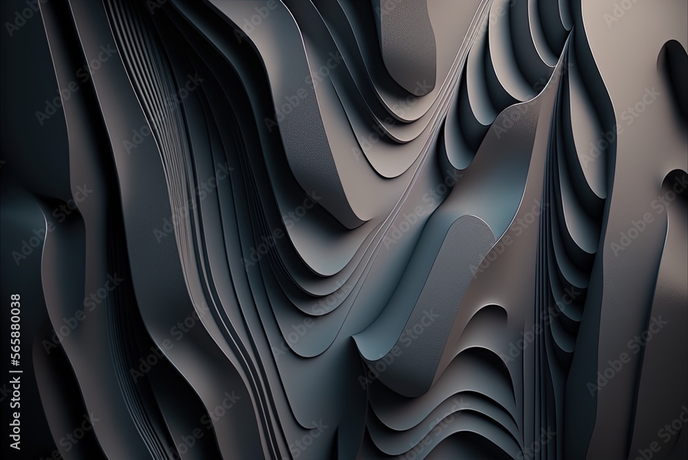 Poster an abstract picture of a gray surface with a textured pattern generative ai