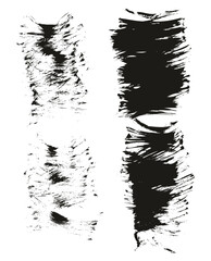 Flat Fan Brush Thin Short Background High Detail Abstract Vector Background Set 