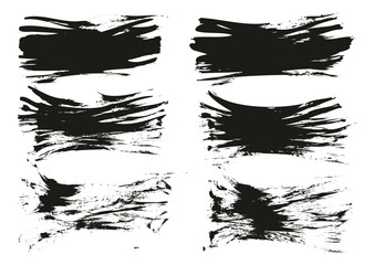 Flat Fan Brush Thin Short Background High Detail Abstract Vector Background Set 