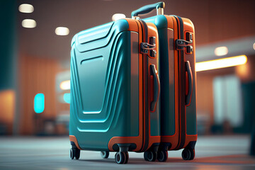 Koffer im Flughafen - Generative Ai