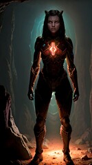 the lost devil's daughter, generated by generative ai