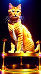 The ruling cat of the kingdom, generated by generative ai