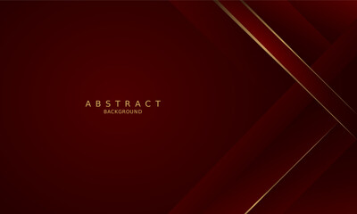 Fototapeta premium dark red luxury premium background and gold line.