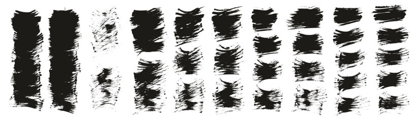 Flat Fan Brush Thin Short Background High Detail Abstract Vector Background MEGA Set  