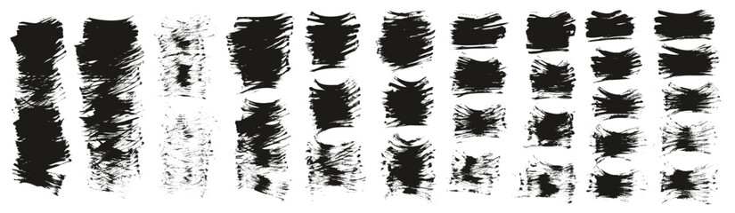 Flat Fan Brush Thin Short Background High Detail Abstract Vector Background MEGA Set  