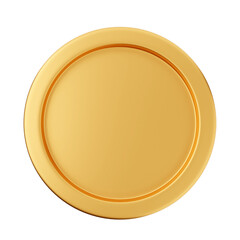 3d coin gold golden luxury icon illustration render