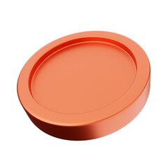 3d coin bronze icon illustration render