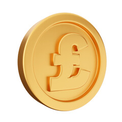 3d coin euro gold icon illustration render