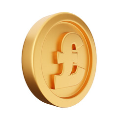 3d coin euro gold icon illustration render