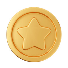 3d coin star gold icon illustration render © Rizki Ahmad Fauzi