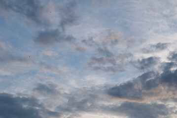 White and grey clouds in the sky 