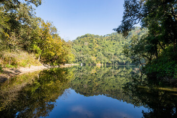 Fototapeta na wymiar Garur Taal lake near Nainital