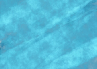 Fototapeta na wymiar ストロークの見える鮮やかな水色の水彩風の背景素材