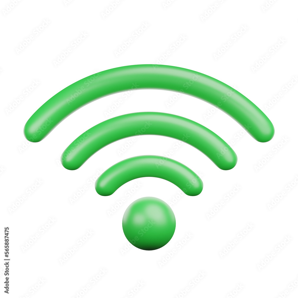 Poster 3d wifi wireless network technology connection digital connection