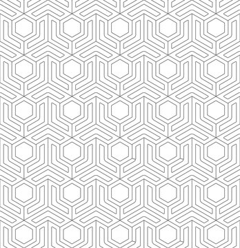 Seamless pattern of randomly connected lines for textiles, texture, creative design and simple backgrounds