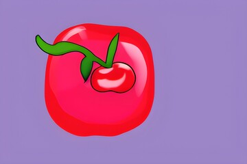 Chill Out with the Coolest Cherry in Ice Vector Art