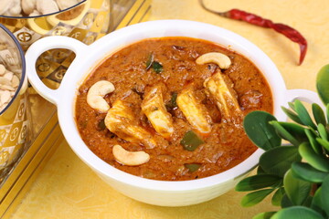 Delicious homemade paneer with gravy