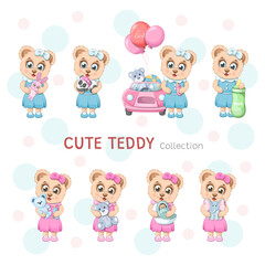 Collection of cute and cartoon bears