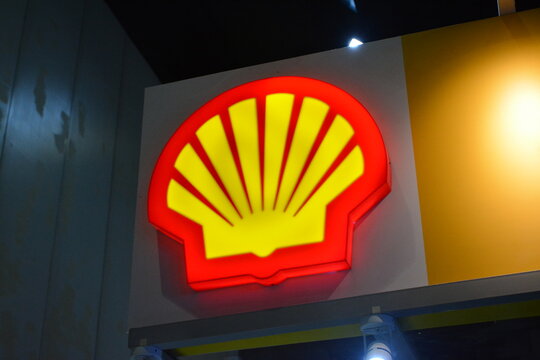 Shell signage logo at Transport and Logistics show in Pasay, Philippines