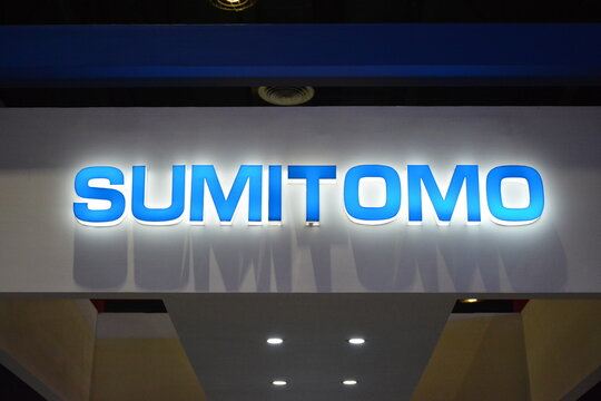 Sumitomo signage at Philconstruct in Pasay, Philippines