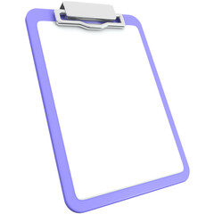 3d clipboard icon, for UI, poster, banner, social media post. 3D rendering