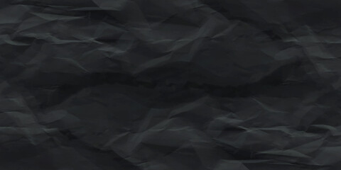 Black creased crumpled paper texture can be use as background. folded Black Paper Texture Images for background, Ragged black Paper. black waxed packing paper texture.	