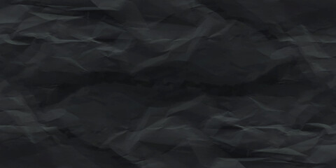 Black creased crumpled paper texture can be use as background. folded Black Paper Texture Images for background, Ragged black Paper. black waxed packing paper texture.	