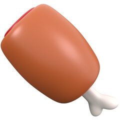 3d meat icon, for UI, poster, banner, social media post. 3D rendering