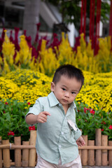 Portrait of Asian Boy in the park 
