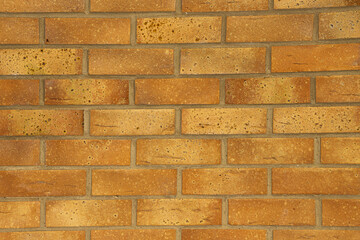 Old orange brick wall background with aging and rustic texture with dirty texture