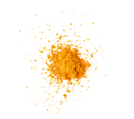 turmeric powder on transparent png