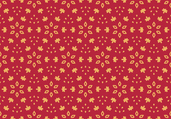 Abstract Indian floral seamless pattern vector illustration