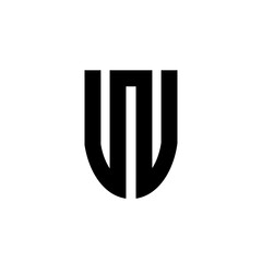Initial letter W monogram logo template design