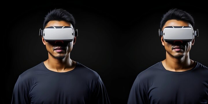 Immersive Virtual Reality Experience For A Asian Man