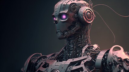 Ai bot artificial chatbot intelligence with copy space for text generative ai