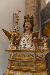 Statue of Saint Agatha in the Church of Saint Agatha at the prison