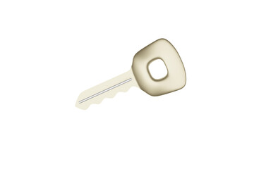 key on white background