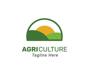 Fototapeta premium Agriculture logo design company. Modern logo for company