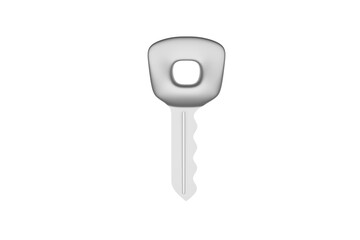 car key isolated on white