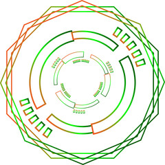 Tech circuit digital network connection futuristic technology science element graphic illustration design