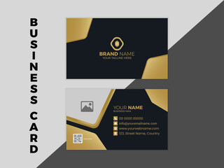 Modern Business Card - Creative and Clean Business .business card design template. Luxury business card design template. Double-sided creative business card template