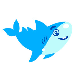 cute shark animal cartoon