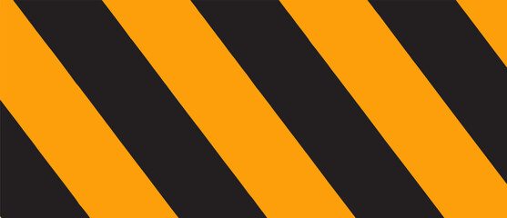 Diagonal stripes background. Orange and black lines pattern for road warning and wallpaper template. Realistic lines with repeat stripes texture. Simple geometric stripes background. Pattern vector - obrazy, fototapety, plakaty