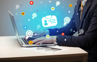 Hand surfing on the social media