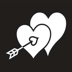 valentine day icon simple design art
