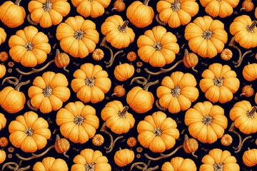 pumpkin seamless pattern texture
