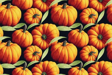 pumpkin seamless pattern texture
