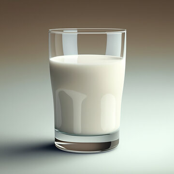 glass of milk with generative ai technology