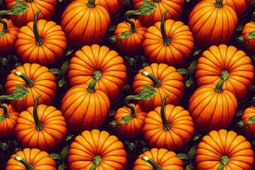 pumpkin seamless pattern texture
