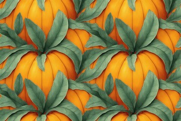 pumpkin seamless pattern texture
